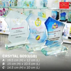 Crystal Plaque Budget 8093(GB)