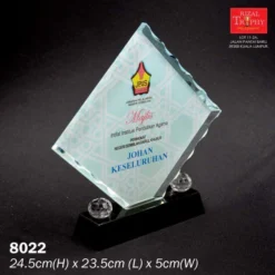CRYSTAL PLAQUE EXCLUSIVE 8022