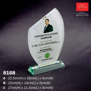 CRYSTAL PLAQUE EXCLUSIVE 8168