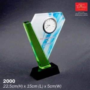 CRYSTAL PLAQUE MEDIUM 2000