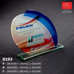 CRYSTAL PLAQUE MEDIUM 8193