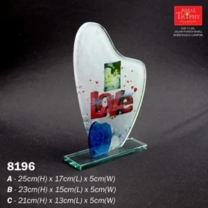CRYSTAL PLAQUE MEDIUM 8196