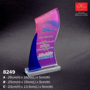 CRYSTAL PLAQUE MEDIUM 8249