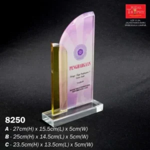 CRYSTAL PLAQUE MEDIUM 8250