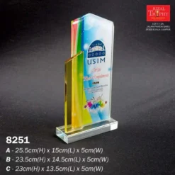 CRYSTAL PLAQUE MEDIUM 8251