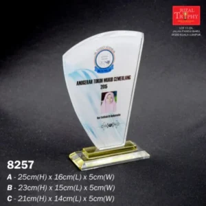 CRYSTAL PLAQUE MEDIUM 8257