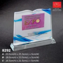 CRYSTAL PLAQUE MEDIUM 8292