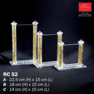 CRYSTAL PLAQUE MEDIUM RC52