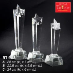 Crystal Star Trophy Medium RT903