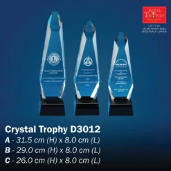 CRYSTAL TROPHY EXCLUSIVE D3012