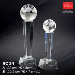 Crystal Trophy Medium RC34