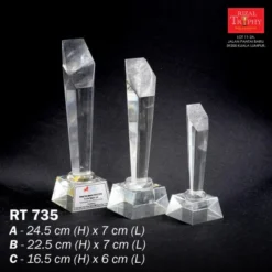 Crystal Trophy Medium RT735