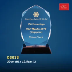 Crystal Plaque D3033