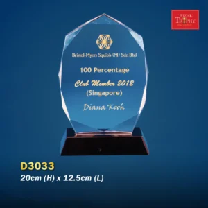 Crystal Plaque D3033