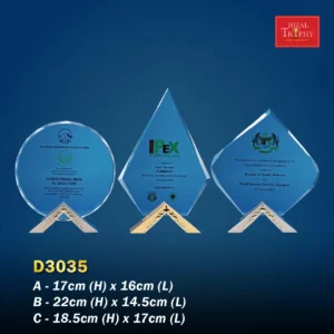 Crystal Plaque D3035
