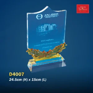 Crystal Plaque D4007