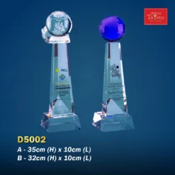 Crystal Trophy D5002