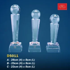 Crystal Trophy D5011