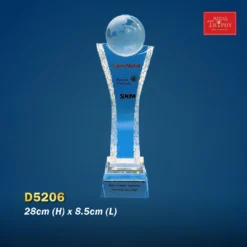 Crystal Trophy D5206