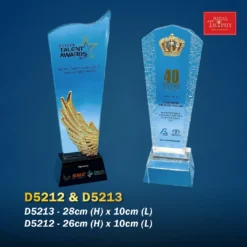 Crystal Trophy D5212 & D5213